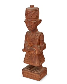 Lamidi Olonade Fakeye (1925-2009), Yoruba figure with drum