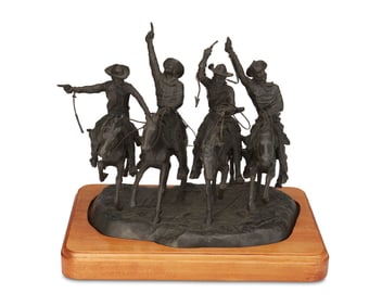 After Frederic Remington (1861-1909), "Coming through the Rye"