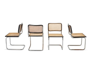 Marcel Breuer (1902-1981), Four Cesca side chairs, circa 1970s-1980s