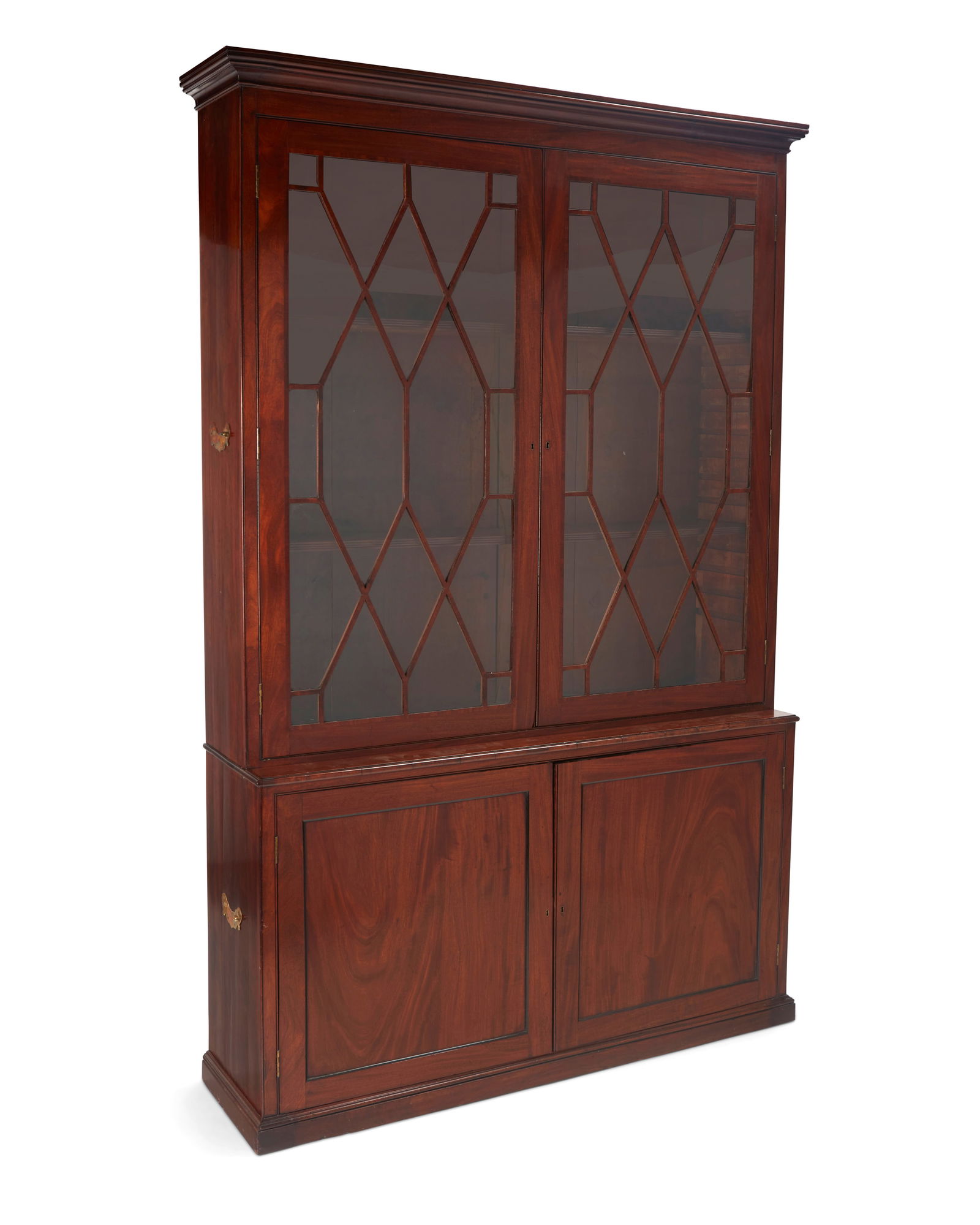 A George III-style glazed mahogany bookcase (1 of 12)