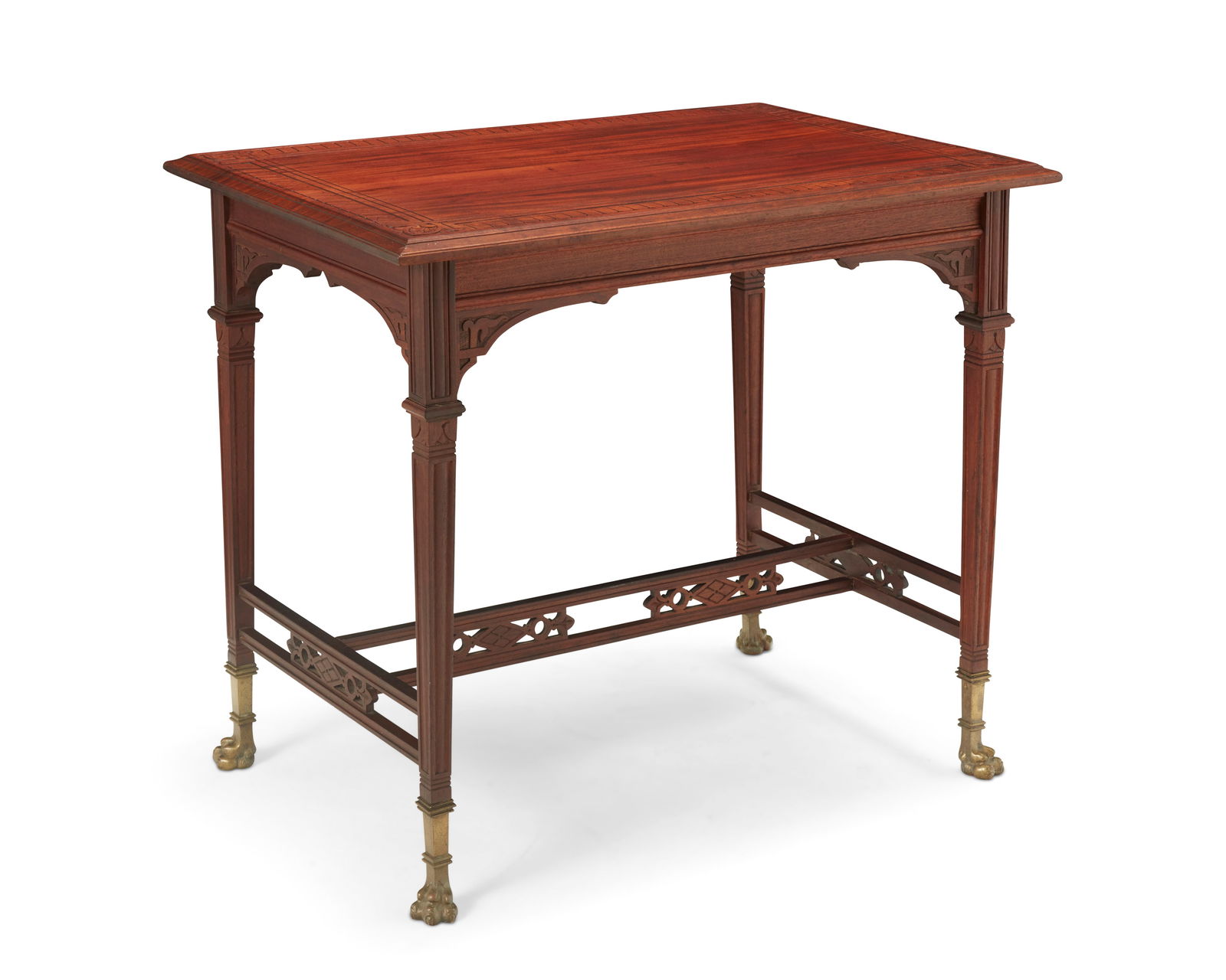 An Aesthetic movement carved wood table (1 of 9)