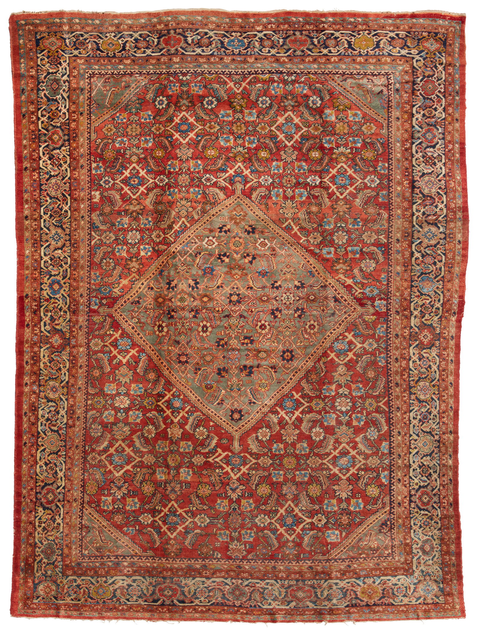 A Mahal rug: A Mahal rugEarly 20th centuryWool on wool foundation12' 7" L x 9' W