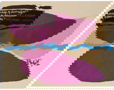 Corita (Sister Mary) Kent (1918-1986), "Ark," 1962: Corita (Sister Mary) Kent (1918-1986) "Ark," 1962 Screenprint in colors on paper From the edition of unknown size Signed and titled in ink at the lower edge: Sister Mary Corita Kent Sight: 23.5" H x