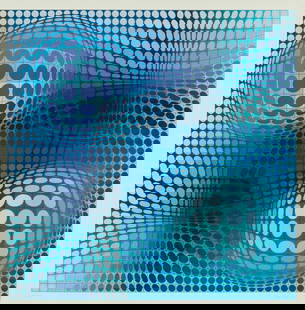 Victor Vasarely (1906-1997), "Feny," 1981: Victor Vasarely (1906-1997) "Feny," 1981 Screenprint in colors on wove paper Edition: 130/250 (there were also 50 artist's proofs and 25 proofs for the Vasarely Foundation) Signed and