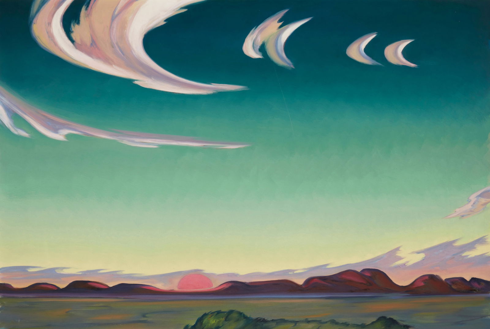 Tarmo Pasto (1906-1986), Sunset in the desert (1 of 4)