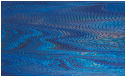 Andy Moses (b. 1962), "Lacuna 103," 2015: Andy Moses(b. 1962)"Lacuna 103," 2015Acrylic on polycarbonateSigned and dated, verso: Andy Moses; dated again and titled on a label affixed, verso15" H x 26" W