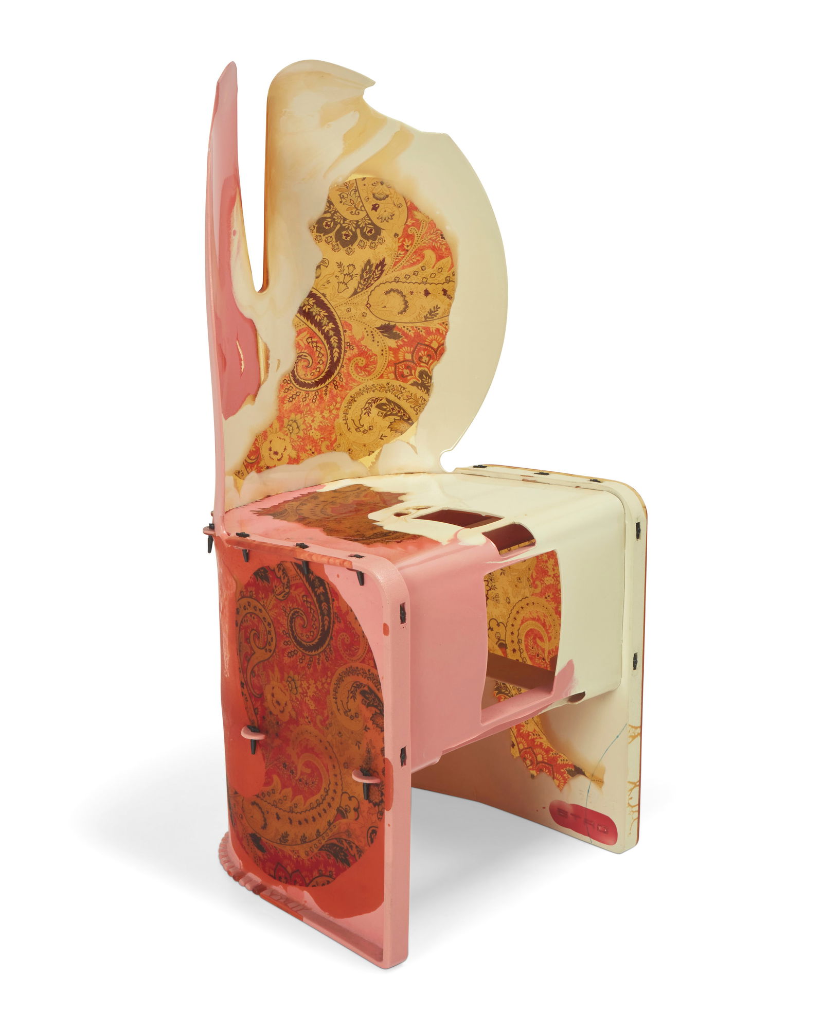 Gaetano Pesce (1939-2024), An Etro chair for ZERODISEGNO, 2004: Gaetano Pesce (1939-2024)An Etro chair for ZERODISEGNO, 2004Edition: 55/99Numbered, dated, and marked: ETRO / ZERODISEGNO / Gaetano Pesce / 19.01.04The cast resin chair with Etro fabric and nylon37.12
