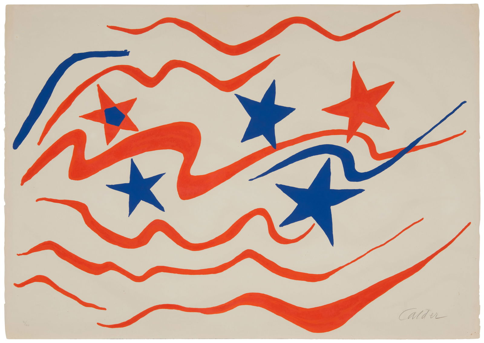 Alexander Calder (1898-1976), "Stars and Stripes" from the "Flying Colors" campaign, 1975 (1 of 5)
