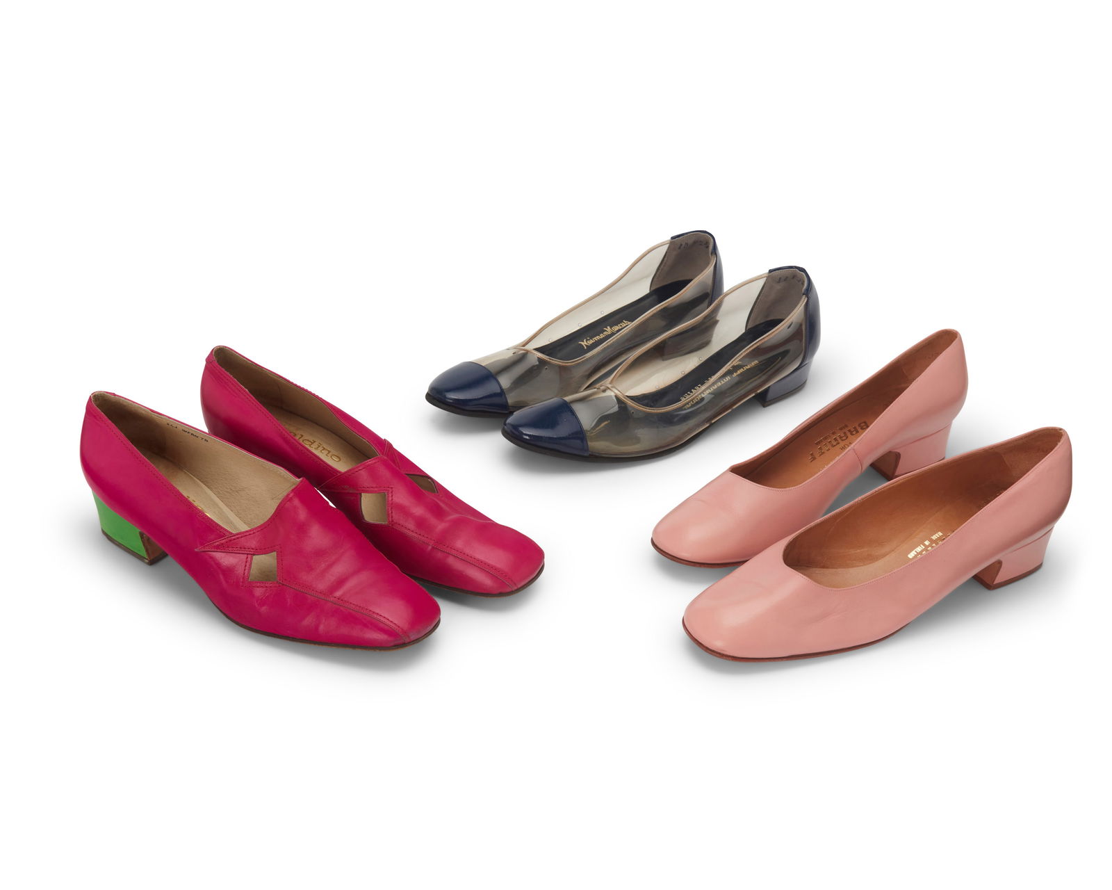 Three pairs of vintage Braniff International hostess shoes (1 of 9)