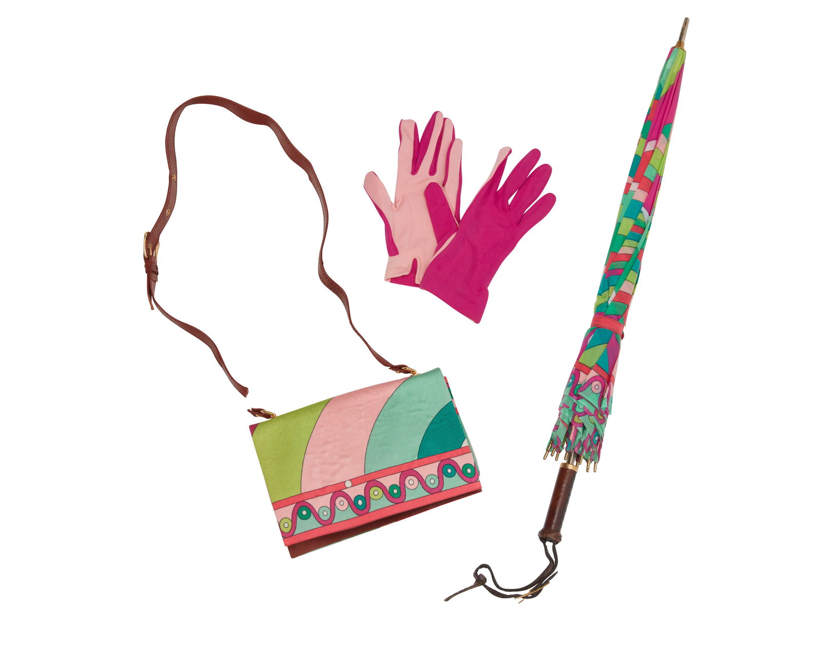 A group of Pucci for Braniff International hostess accessories (1 of 11)