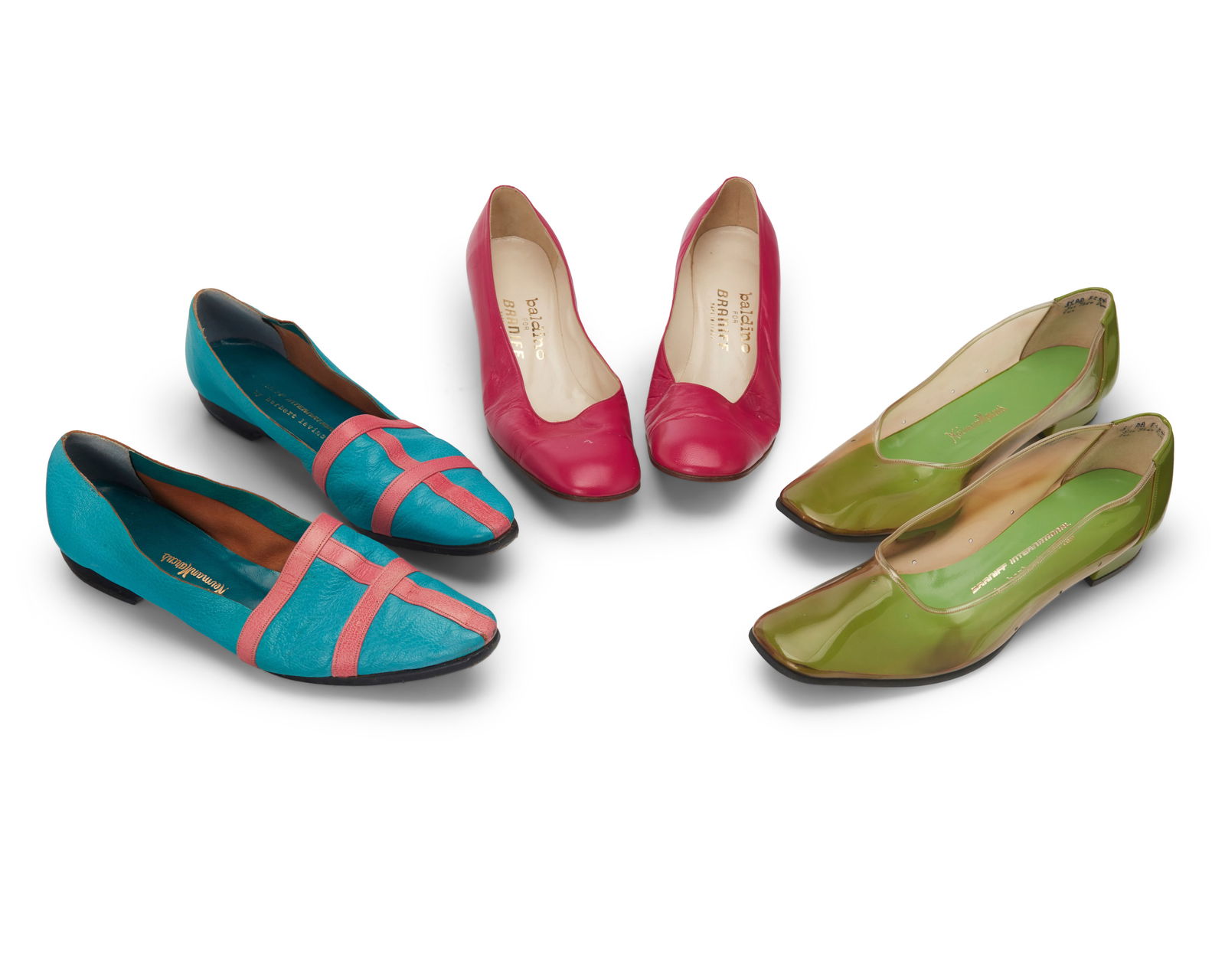 Three pairs of vintage Braniff International hostess shoes (1 of 15)