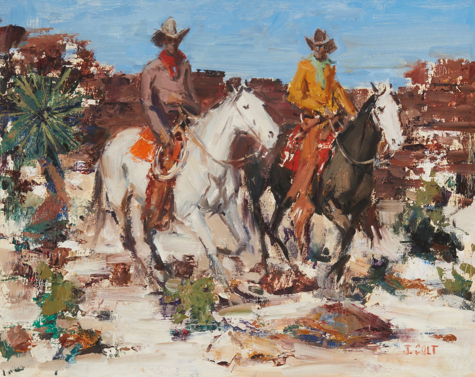 James Colt (1922-2005), "Riders of the Pitchfork" (1 of 6)