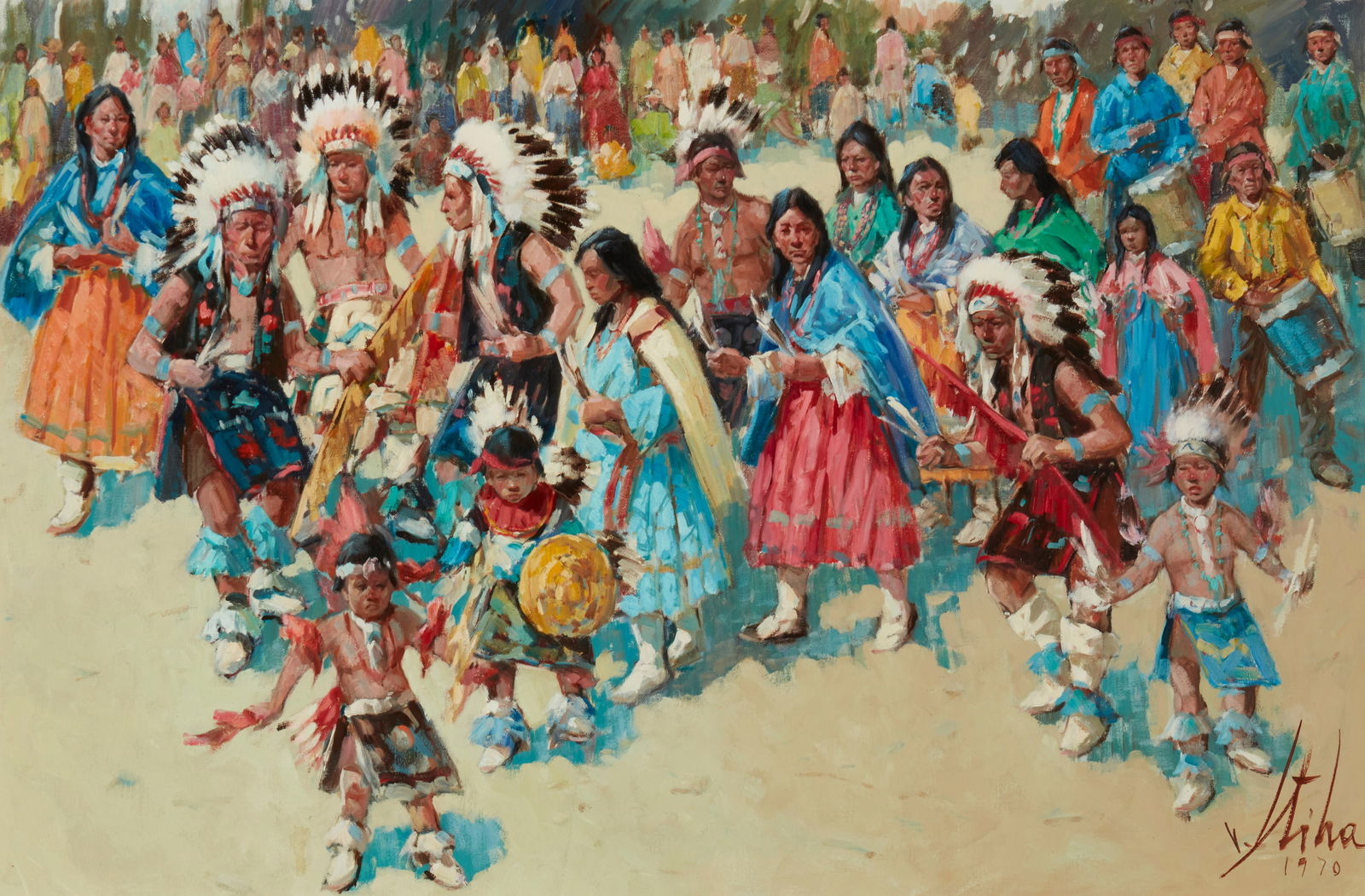 Vladan Stiha (1908-1992), "Dances Indio," 1970 (1 of 7)