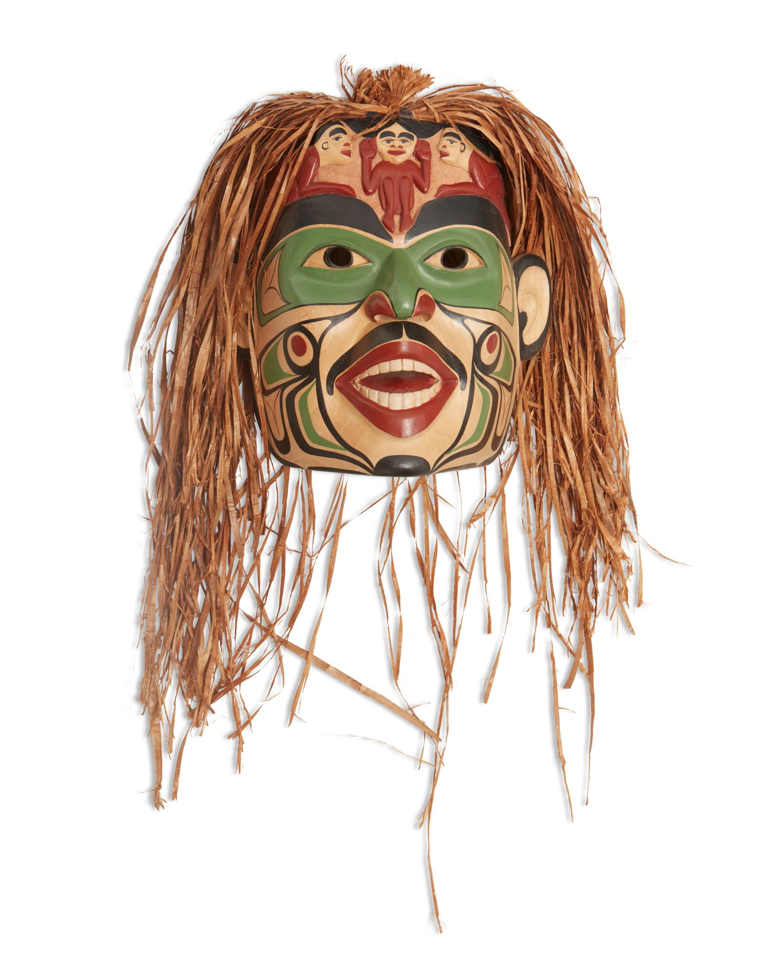 Janice Morin (b. 1952, Salish), "Shaman Recieving [sic] Help" (1 of 7)