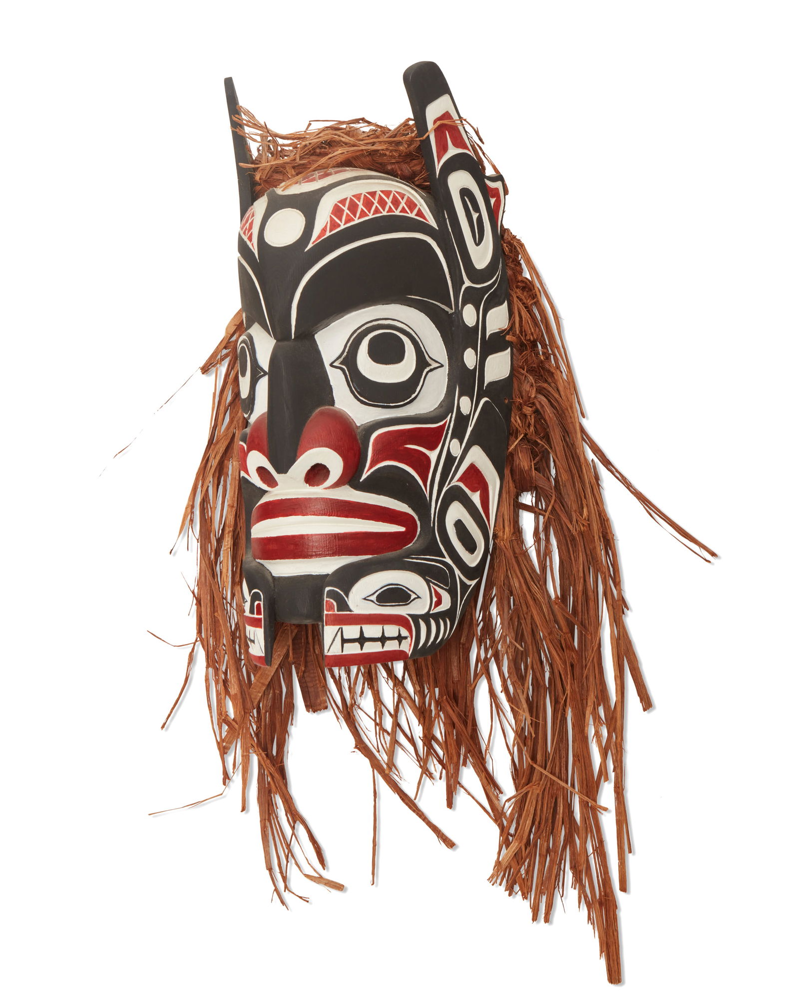 A Northwest Coast polychrome mask (1 of 6)