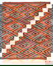 A large Navajo Germantown eyedazzler rug