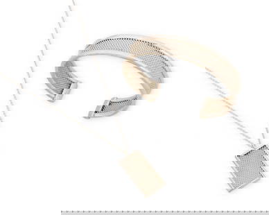 A set of Tiffany & Co. sterling silver jewelry: A set of Tiffany & Co. sterling silver jewelry Late 20th/21st century Each stamped: © / T & Co. / 925 Comprising a delicate silver mesh pendant necklace together with a matching mesh cuff bracelet,