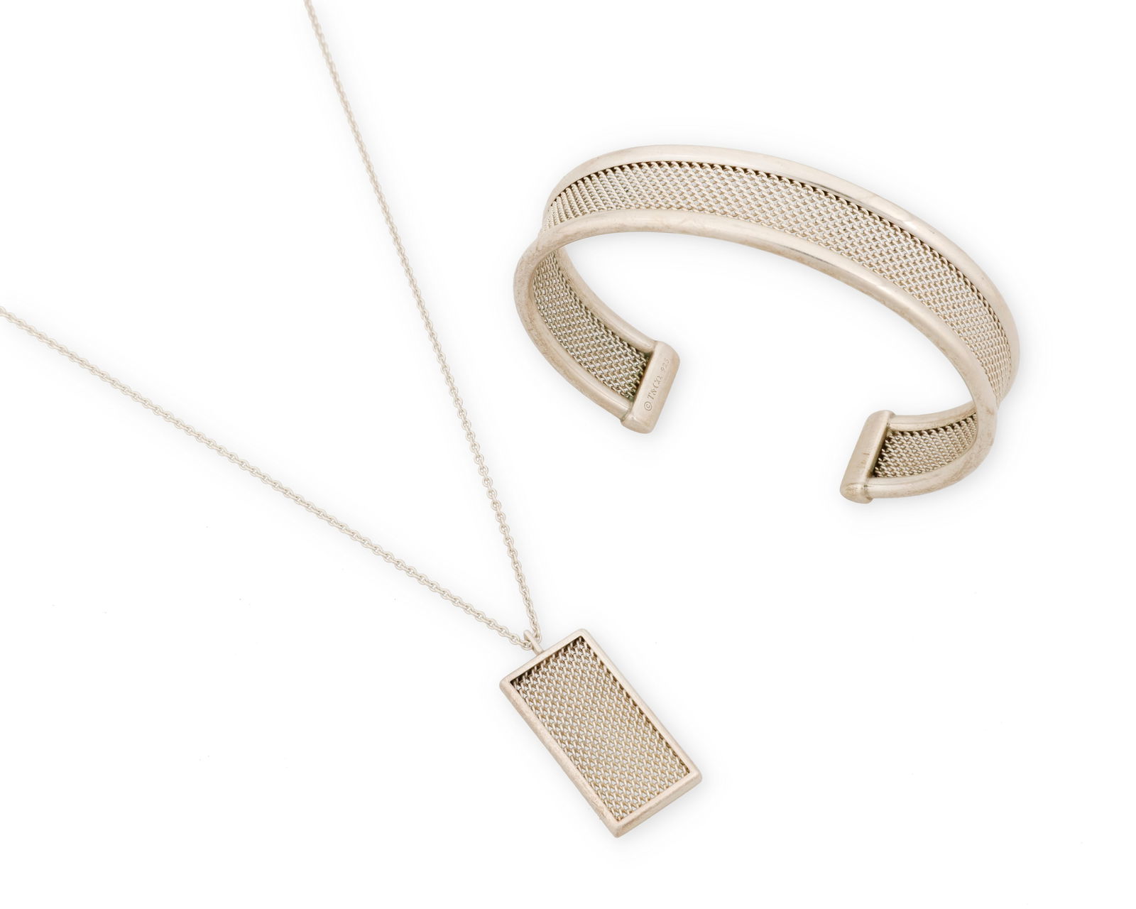 A set of Tiffany & Co. sterling silver jewelry