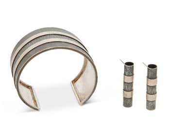 A set of sterling silver Davide Bigazzi jewelry