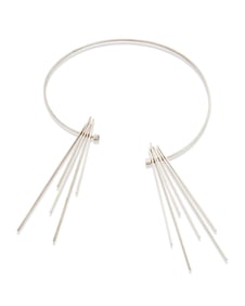 A Betty Cooke sterling silver kinetic necklace