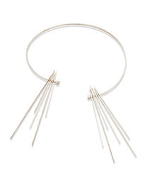 A Betty Cooke sterling silver kinetic necklace