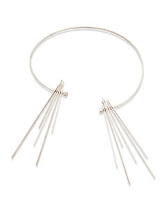 A Betty Cooke sterling silver kinetic necklace