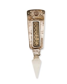 A Susan Silver Brown "Desert Dominoes" pendant/brooch