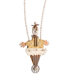 A vintage Beth Piver pendant/brooch necklace