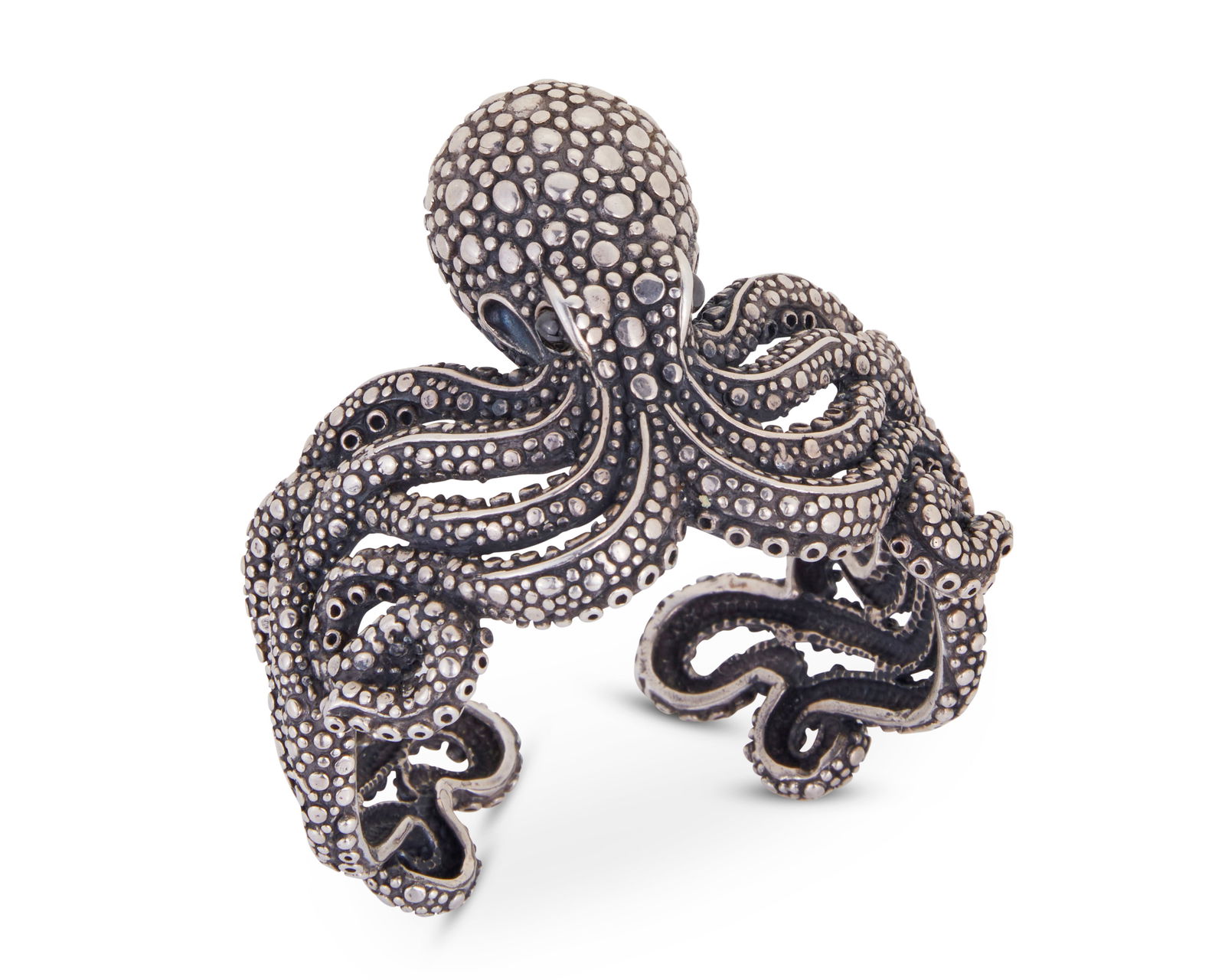 A Som's sterling silver octopus cuff bracelet (1 of 2)