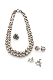 A group of William Spratling silver jewelry