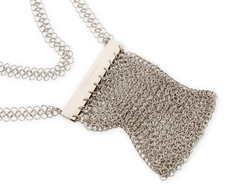 A vintage Paco Rabanne chain mail purse/necklace