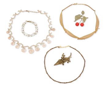 A group of Silver Seasons botanical jewelry