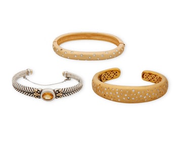 A group of bracelets
