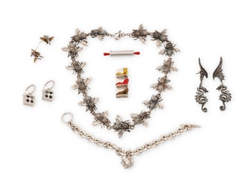 A group of figural jewelry