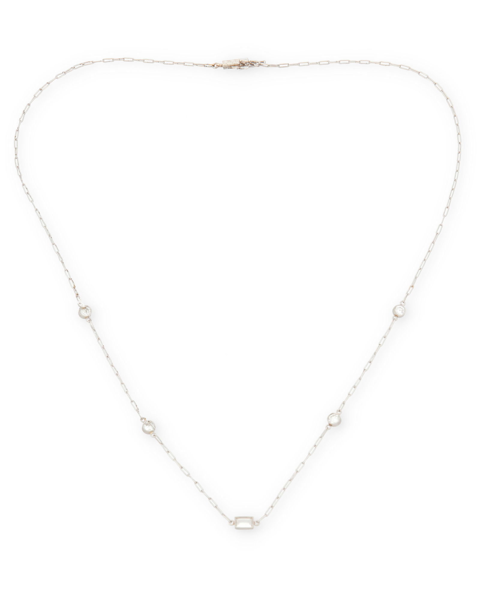 A Platinum and Diamond Necklace (1 of 3)