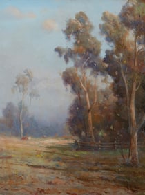 Angel Espoy (1879-1963), "Landscape with Eucalyptus Tree," circa 1930