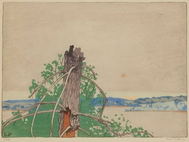 Walter Joseph Phillips (1884-1963), "The Stump" from the "Canadian Scene" portfolio, 1928