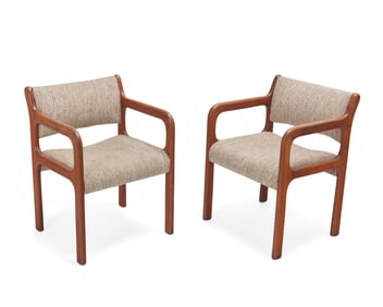 A pair of Modern armchairs