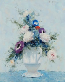 Andre Gisson (1921-2003), Still life with flowers in a vase