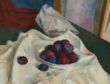 William Alexander Gaw (1891-1973), "Still Life with Plums"