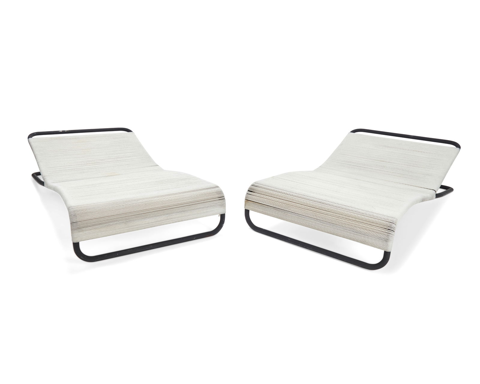 A pair of Modernica Inc. "Case Study #22" chaise lounges: A pair of Modernica Inc. "Case Study #22" chaise longuesEarly 21st centuryEach unmarkedDesigned 1999Inspired by the model by Hendrik Van Keppel (1914-1987) and Taylor Green (1914-1990) for B