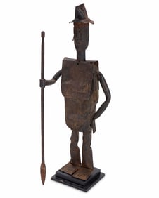 An African wrought metal figural sculpture