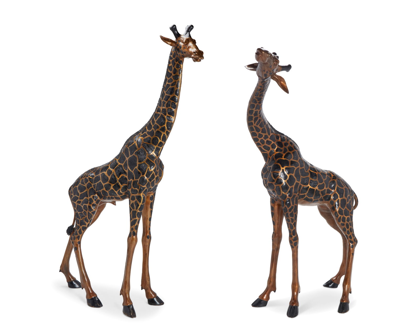 A pair of large metal giraffe figures (1 of 13)
