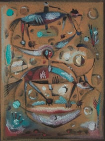 Paul Maxwell (1925-2015), Abstracted figures and animals, 1950