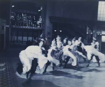 20th Century American School, Cabaret, Cyanotype on paper, Sight: 20" H x 23.5" W