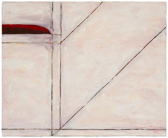 Kenjilo Nanao (1929-2013), "White and Silver," 1982