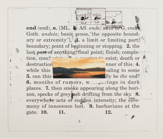 Vernon Fisher (b. 1943), "End," 1960