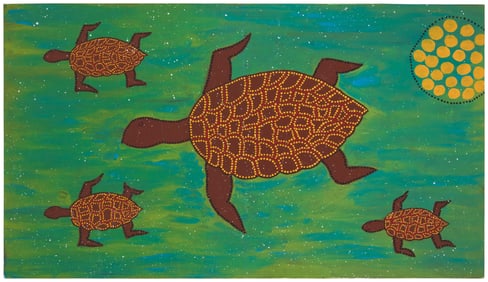Macrina Puruntatameri (b. 1956), "Freshwater Turtle"