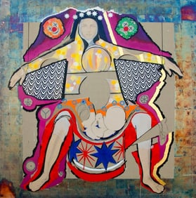 John McKaughan Jr. (1927-2022), Seated mother with child