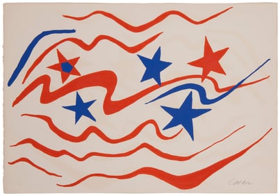 Alexander Calder (1898-1976), "Stars and Stripes" from the "Flying Colors" campaign, 1975